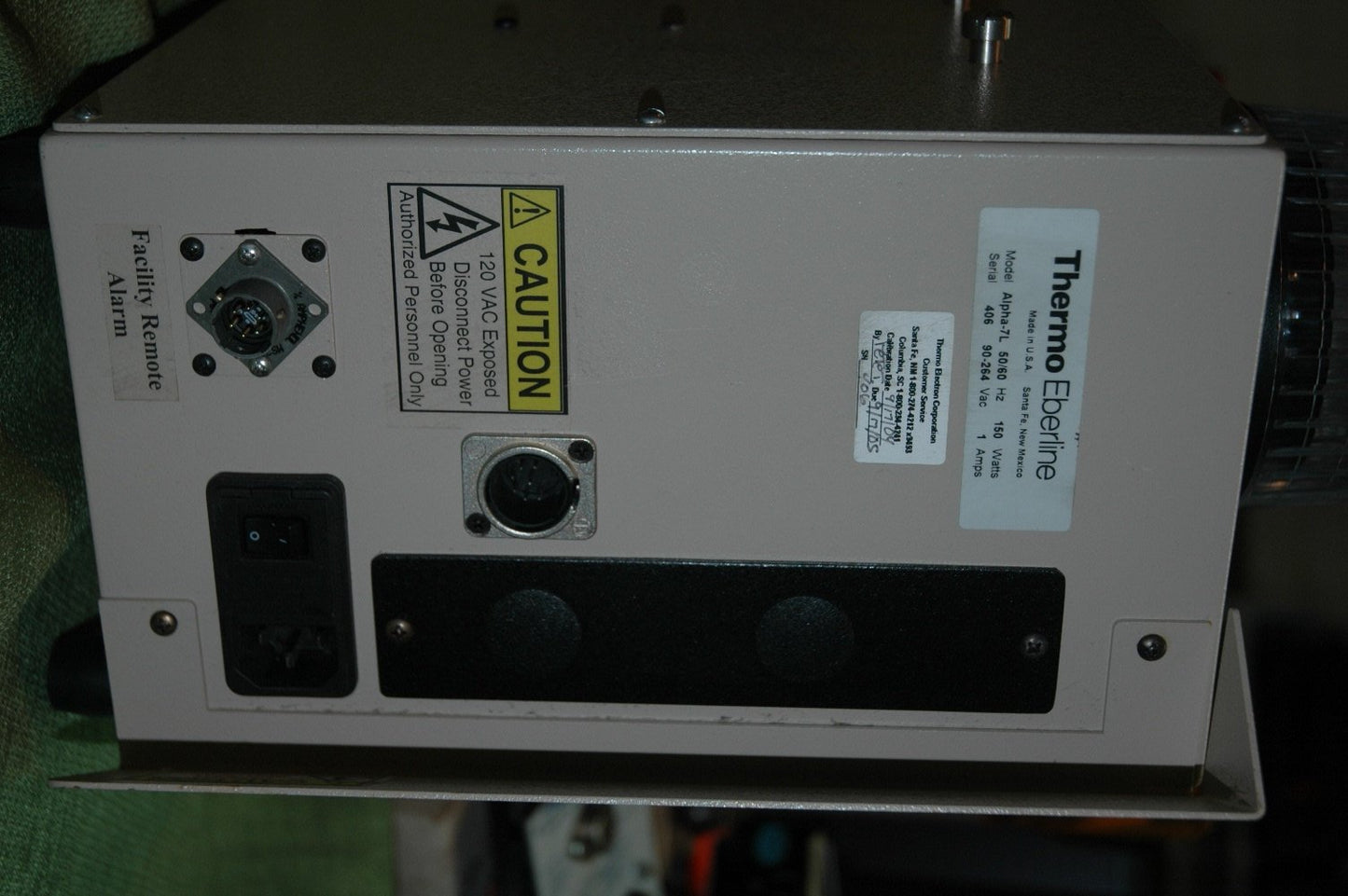 Eberline Alpha-7L Alpha Particulate CAM with Amphenol Connections