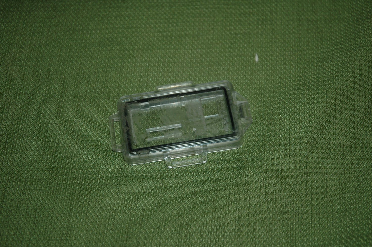 Used Polymar ISA Hanger for Panasonic UD-802 dosimeters. Clear, Single Window, No clip