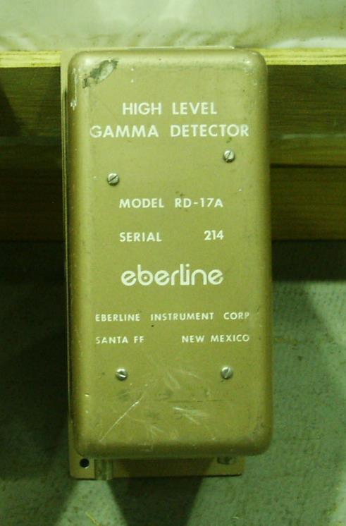 Eberline RD-17A Detector for EC4 Area monitor