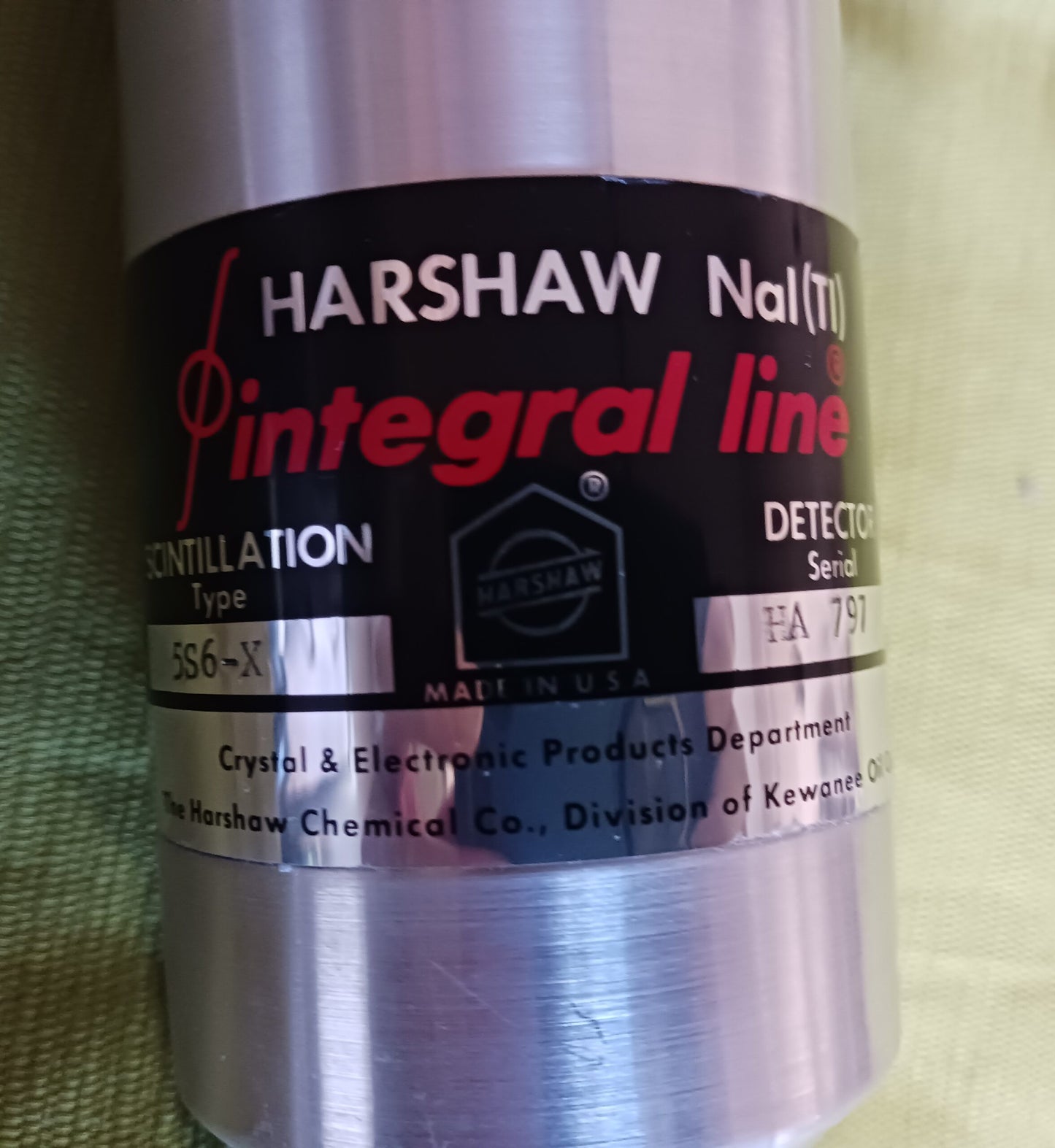 Harshaw NaI(TI) 5S6-X Scintillation Type