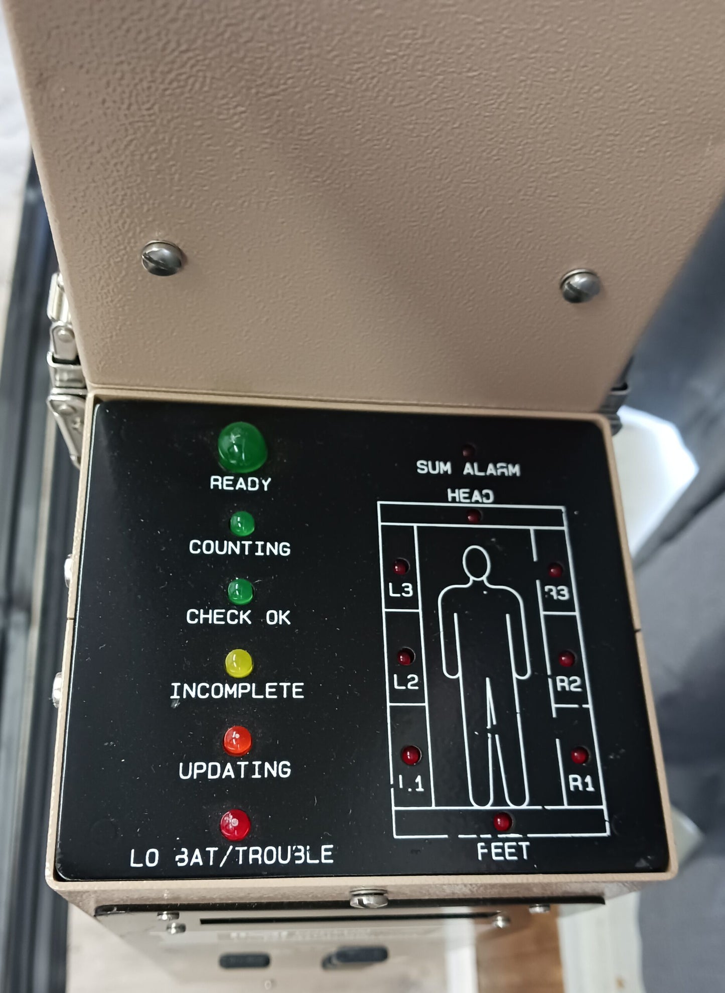 Ludlum Model 52 Portable radiation portal monitor in carry case