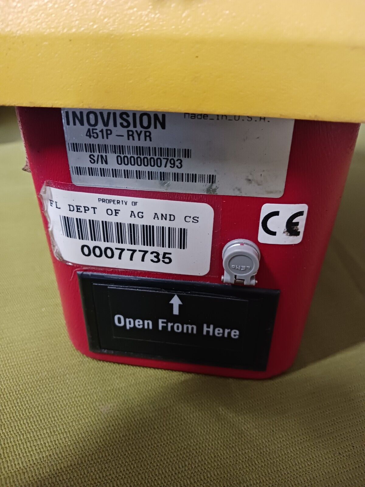 Inovision Pressurized uR Ion Chamber Survey Meter 451P-RYR