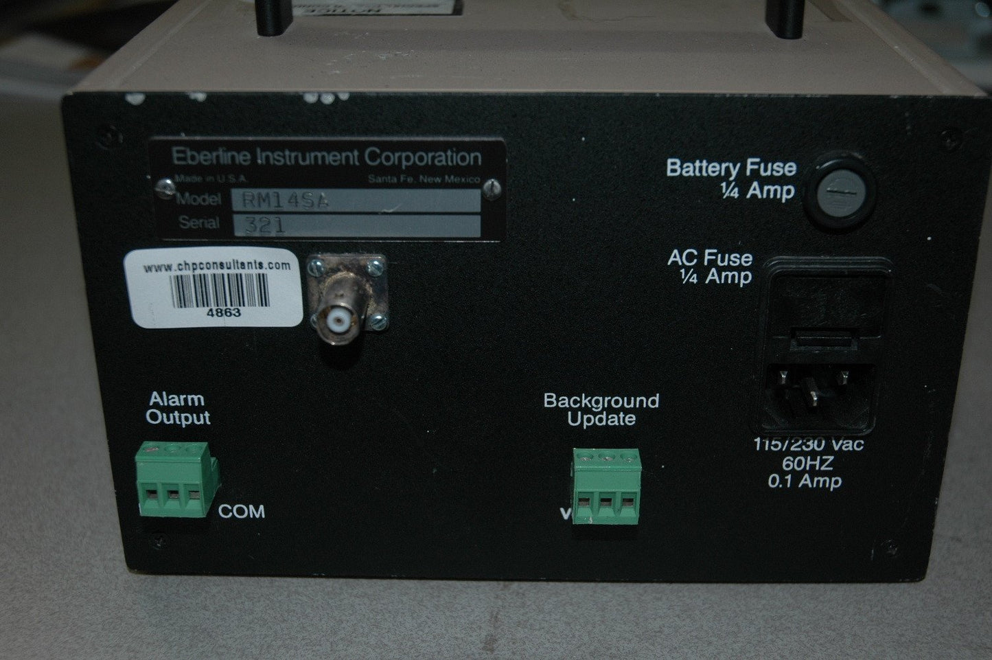 Eberline RM-14SA Count Rate Meter - USED