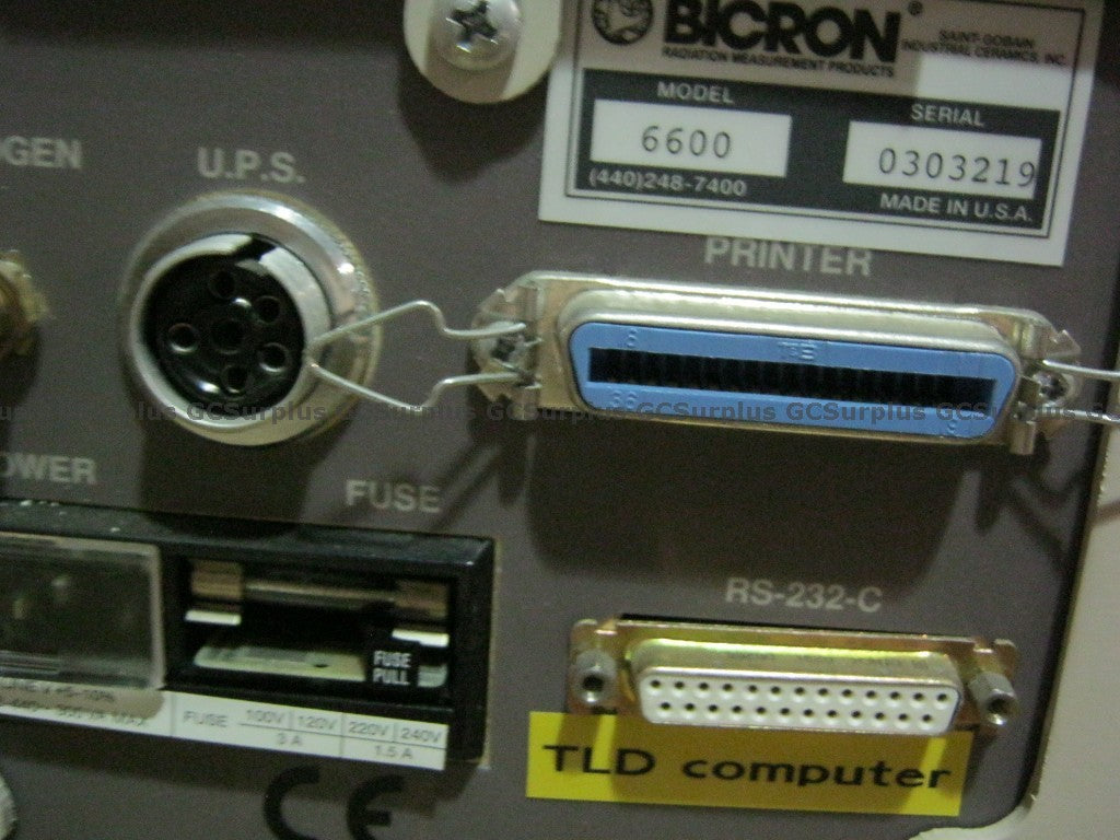 Harshaw 6600 Automatic TLD reader for cards, XD-100 Chipstrates, and DXT-RAD dosimeters