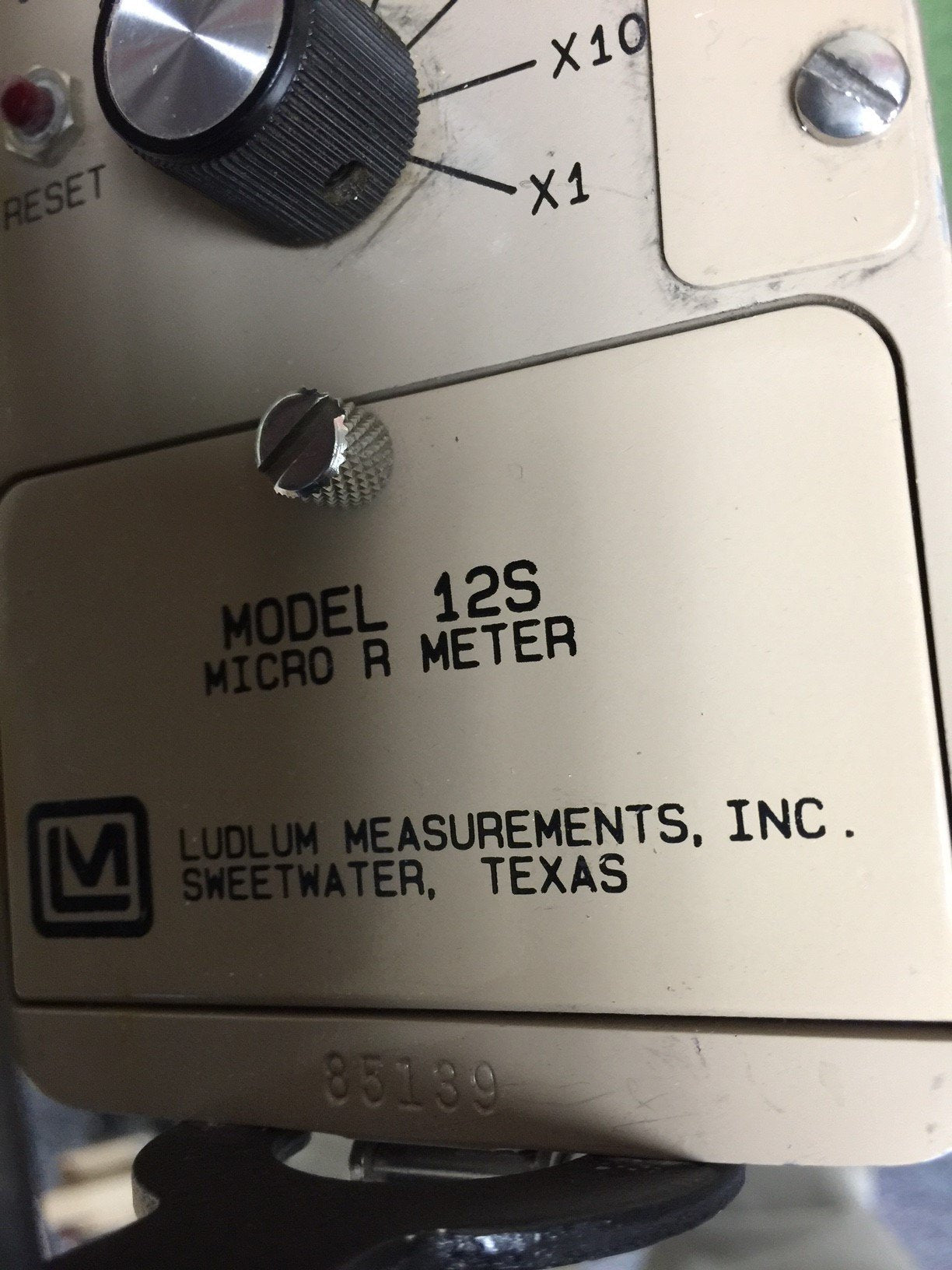 Ludlum Model 12S MicroR meter - Environmental Radiatiom Monitor