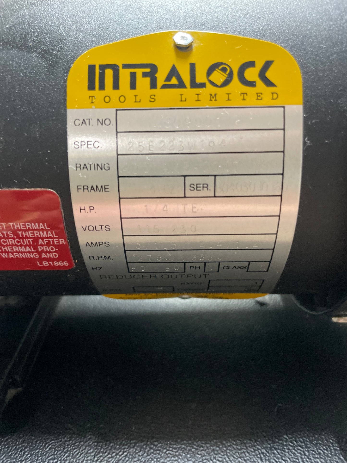 Intralock Tools Limited ITL 9000 Precision Cutting Machine