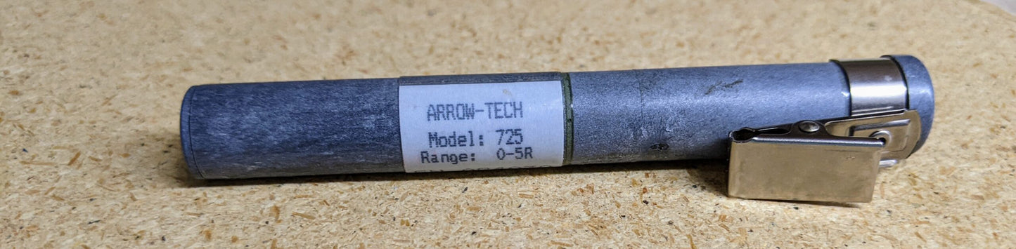 Arrow-tech Model 725- 0-5R X-ray and Gamma pocket dosimeter- lot of 5