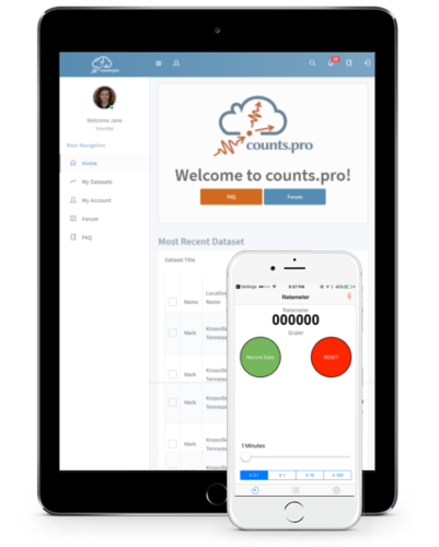 Radiation Alert Inspector WITH CountsPro, Transfer All Your Counts to the Cloud