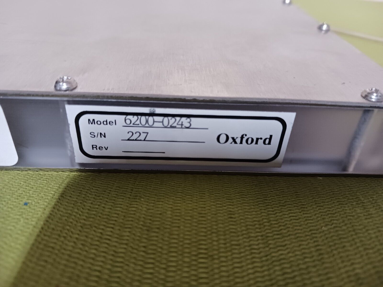 Oxford guard detector, model 6200-0243