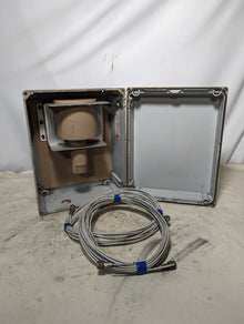 Ludlum 44-103 radiation detector in Hoffman A-16128JFGR enclosure