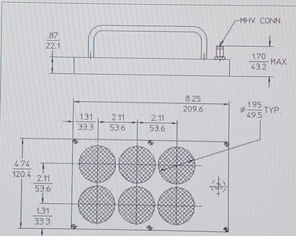 LND, Inc. Large area pancake assembly alpha- beta – gamma gm counter