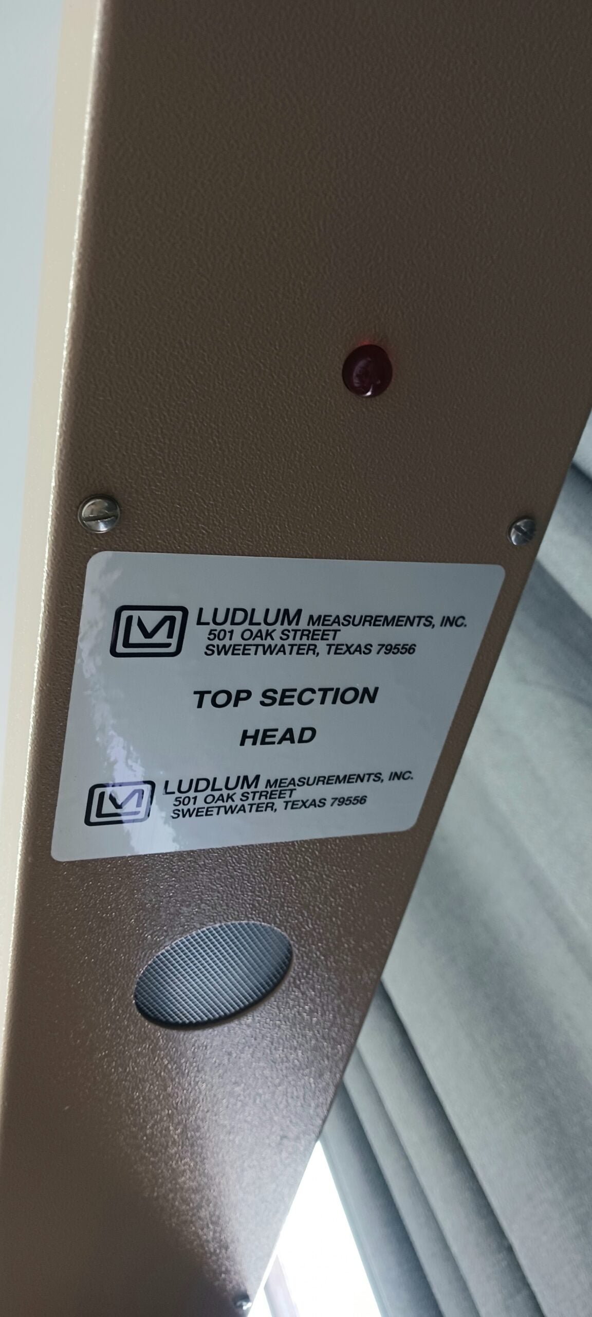 Ludlum Model 52 Portable radiation portal monitor in carry case