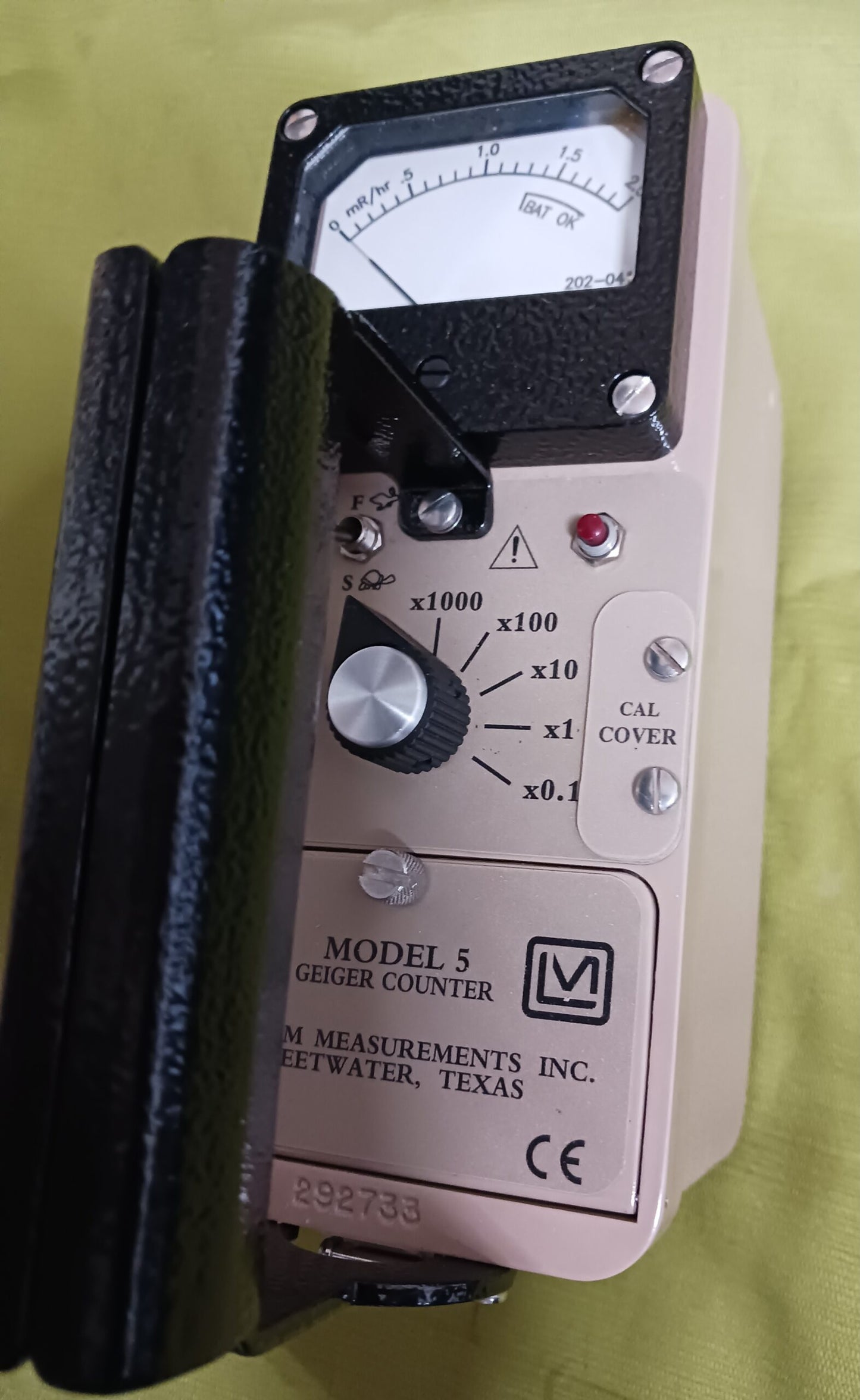 Ludlum Model 5 Geiger Counter - Like New