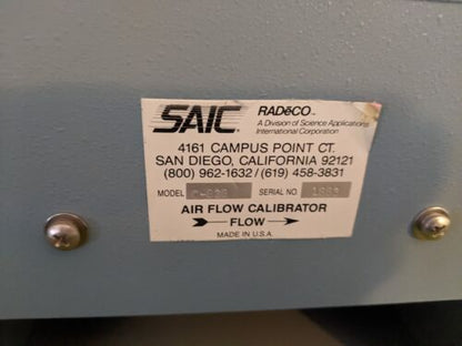 Radeco SAIC Air Flow Calibrator Model C828