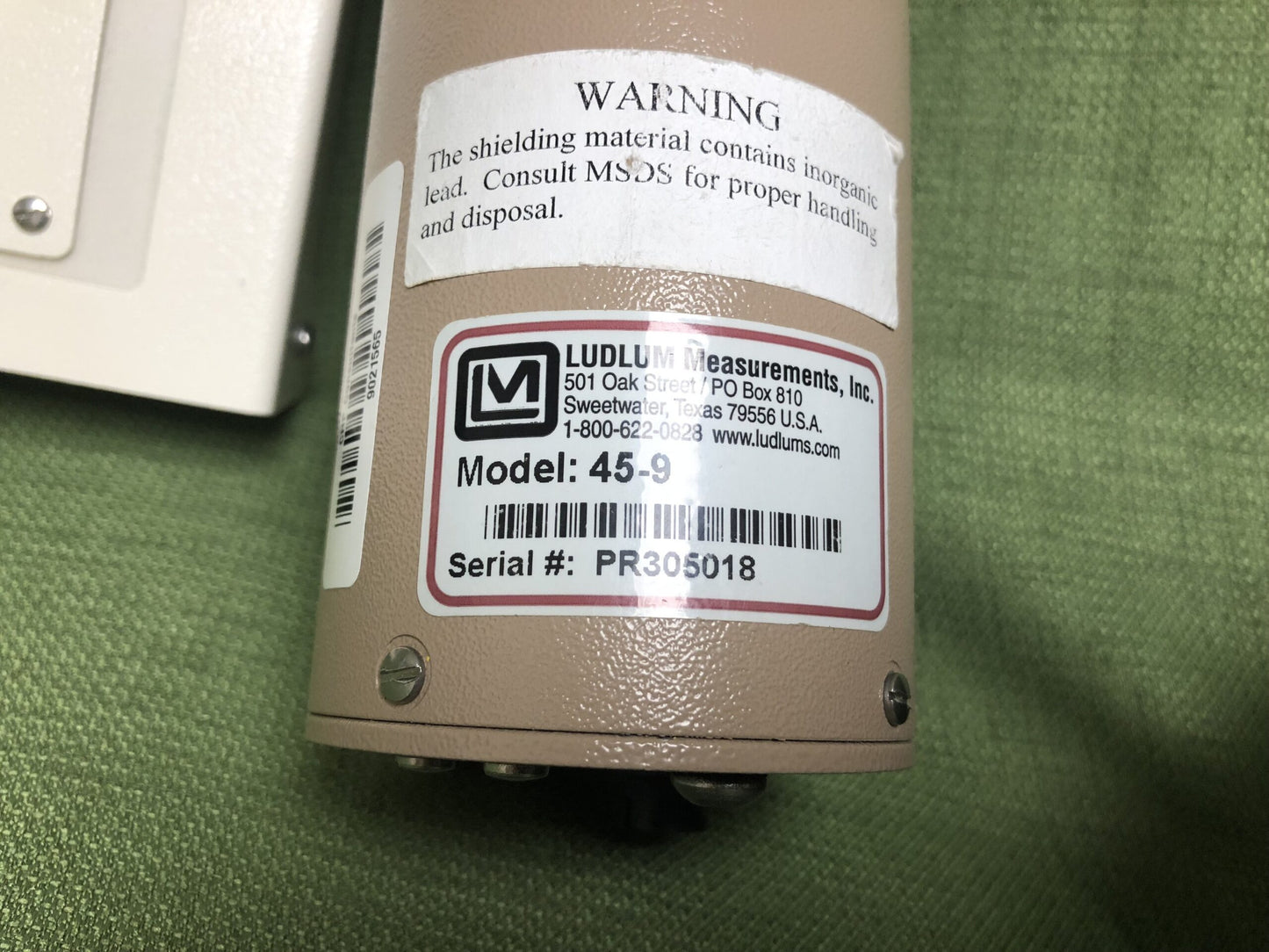 Ludlum Model 375-9 Area Monitor with Model 45-9 Ion Chamber for Pulsed Fields