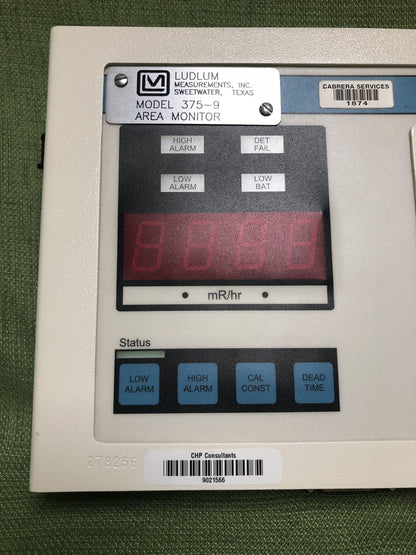 Ludlum Model 375-9 Area Monitor with Model 45-9 Ion Chamber for Pulsed Fields