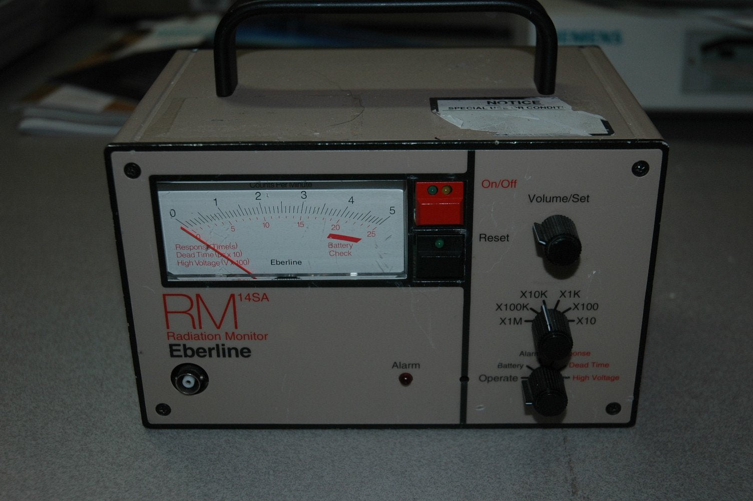 Eberline RM-14SA Count Rate Meter - USED