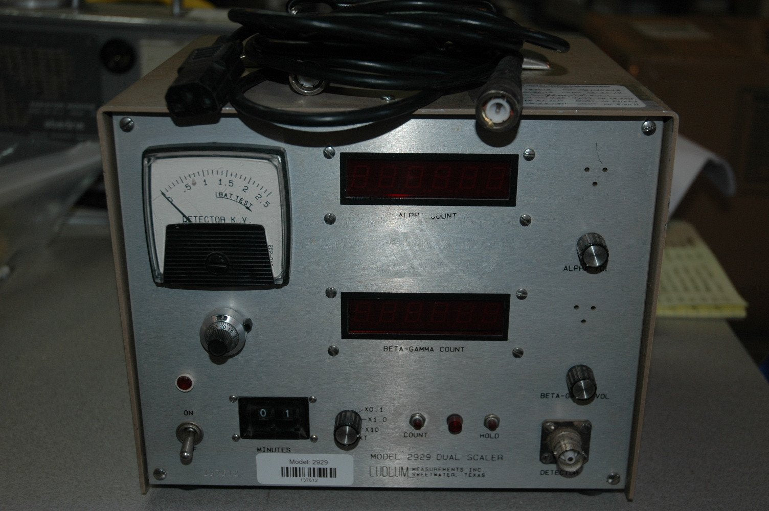 Ludlum Model 2929 Digital Dual Channel Scaler - Meter only - Refurbished