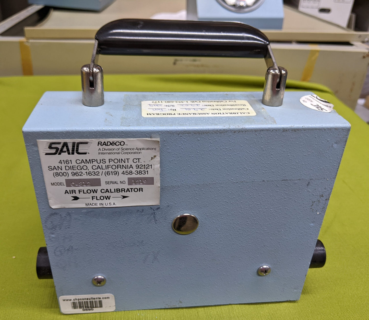 Radeco SAIC Air Flow Calibrator Model C812