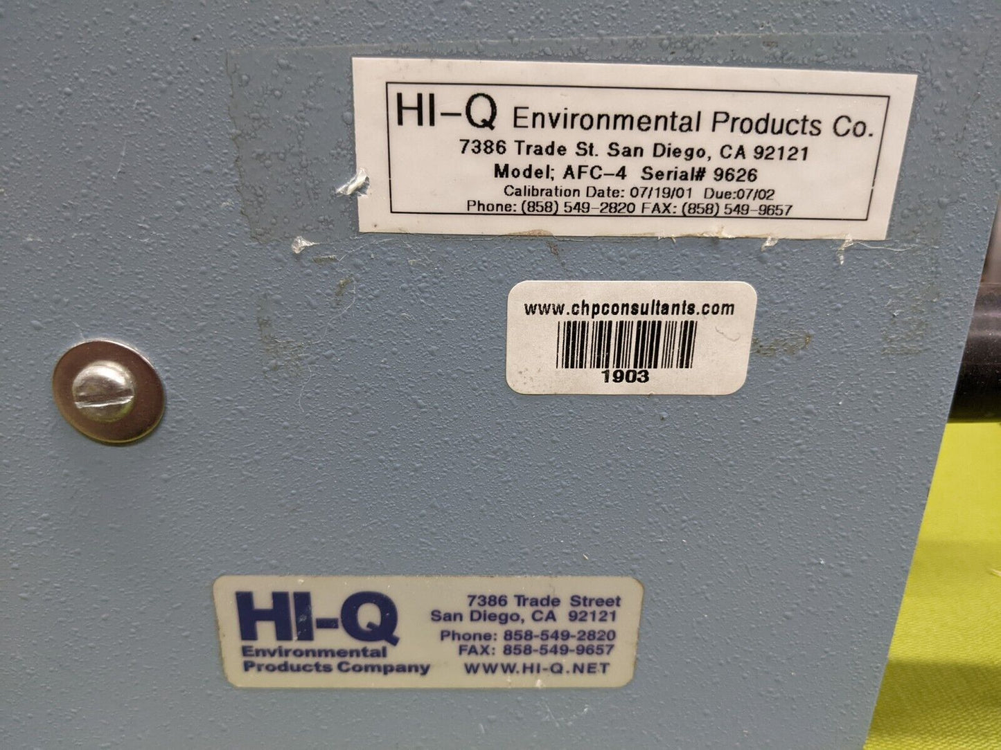 HI-Q Airflow Calibrator AFC-4